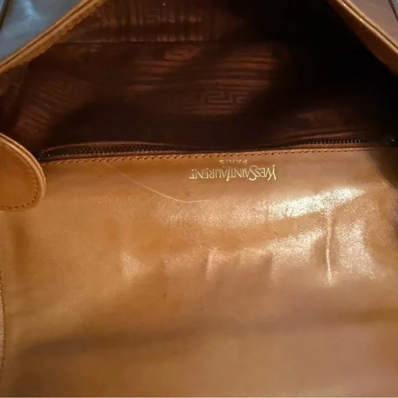 Yves Saint Laurent Brown Crossbody Bag- Authenticity provided - Picture 6 of 8